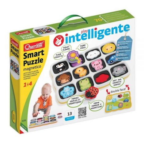 Joc Smart Puzzle - Primele culori si cuvinte, 1-4 ani, Quercetti Q00231 - imagine 7